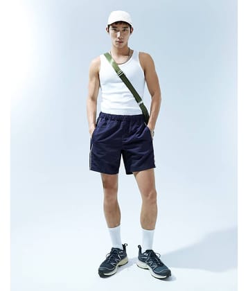 Reoutlook Navy Blue Polyester Men's Shorts ( Pack of 1 )