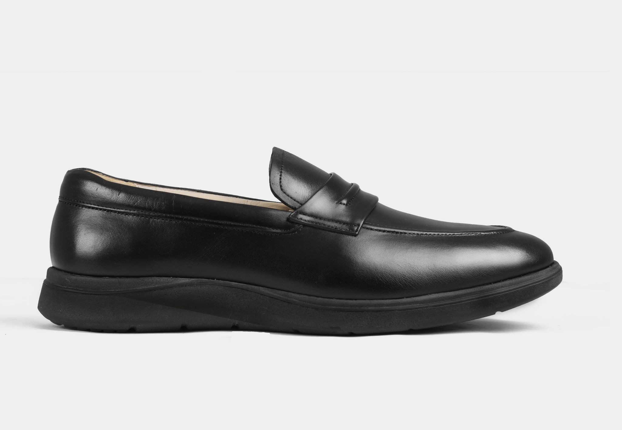Black Penny Slip-ons | Aero-Flex-EU 41/UK 7