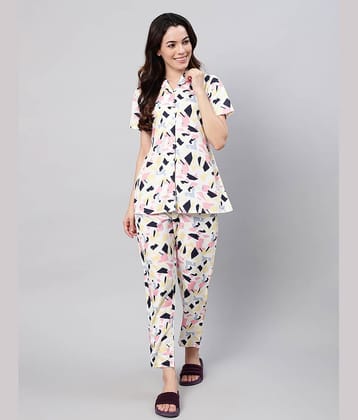 Flamboyant Women Printed Shirt With Trousers Co-Ord Set ( Multicolor )