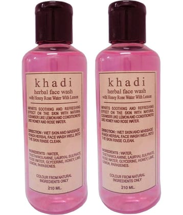 Khadi herbal Rose face wash 210ml