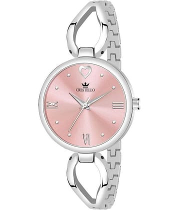 Crestello - Silver Metal Analog Womens Watch