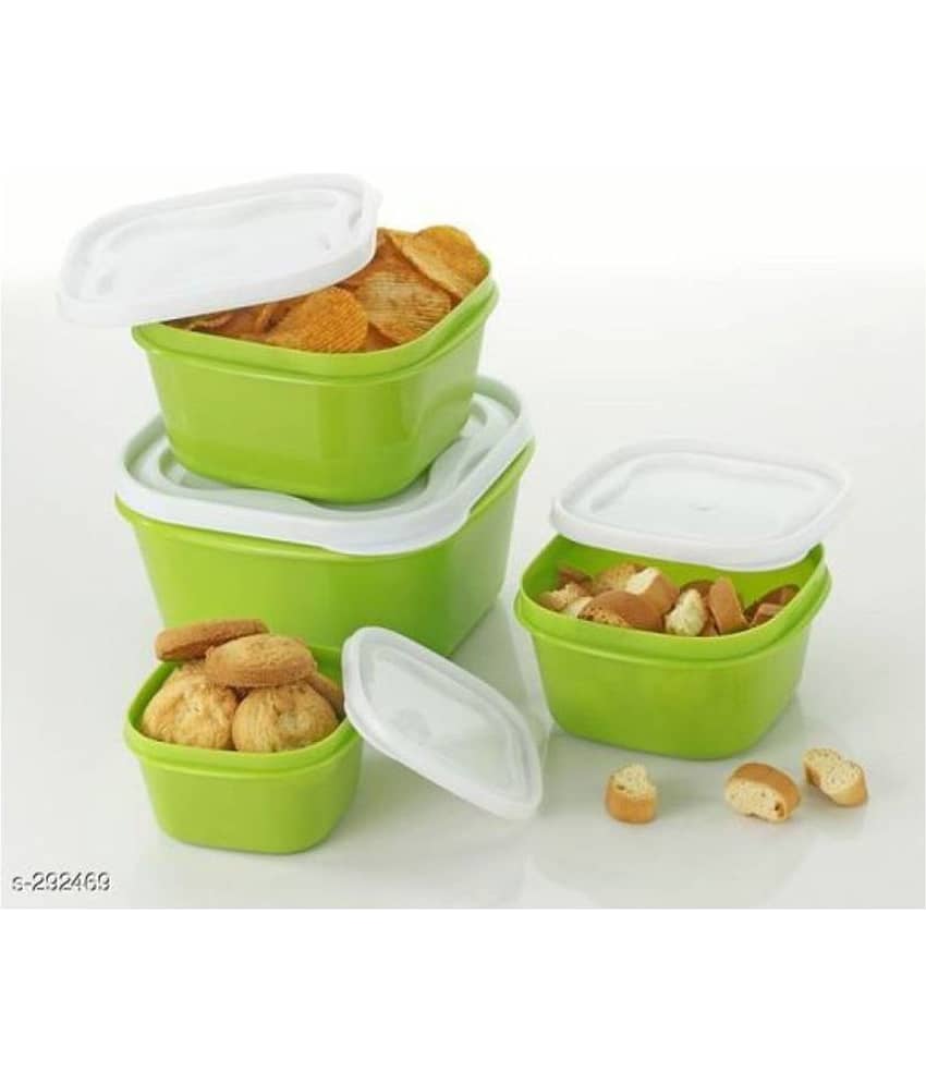 analog kichenware Dal, Pasta, Grocery Plastic Food Container Set of 4 5000 mL