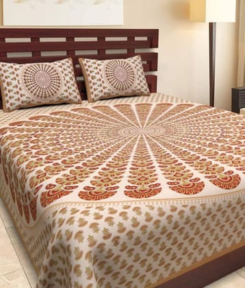 Uniqchoice Cotton King Bedsheet ( Multi )