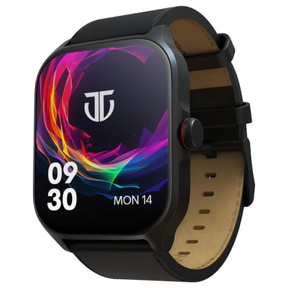Titan Zeal Smart Watch with 1.85" AMOLED Display with AOD, Single Sync BT Calling, Advanced Chipset, 100+ Sports Modes & Watch faces, IP68- Black