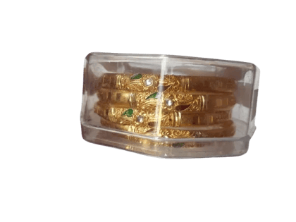 Elegant Gold Plated Bangles Set