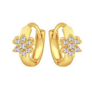 Alloy Gold Plated Bali Hoop Earring Dangle Earring Earring for Women and Girls  [VFJ1550ERG]
