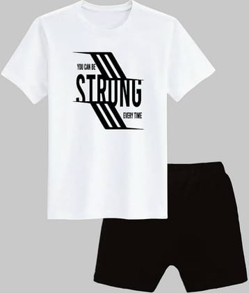 COOLTEES4U Pack of 1 Unisex Polyester T-Shirt & Shorts Set ( Multicolor )