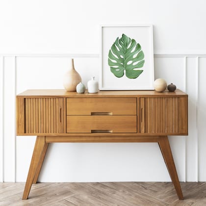 Monstera Leaf Wall Art Frame-8x10 inches / White Frame