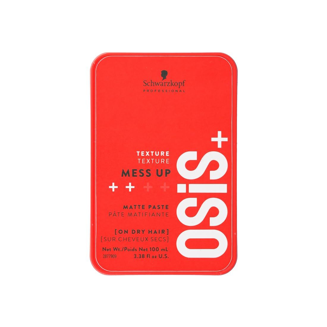 Schwarzkopf Professional OSiS+ Mess Up Matte Paste | Hair Styling Pomade for Men & Women | Medium Hold, Dry Texture & Non-Greasy Matte Finish | Easy to Apply, Mould & Wash | Vegan Formula (100 ML) Schwarzkopf Professional OSiS+ Mess Up Matte Paste | Hair