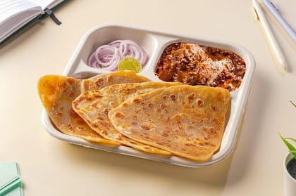 Mutton Bhuna With Paratha
