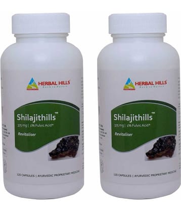 Herbal Hills Shilajithills - (60+60 = 120 Cap) (Pack of 2)