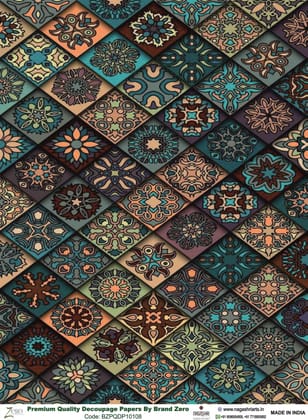 Brand Zero Premium Quality Decoupage Paper Pack of Two - Design Code: BZPQDP10108