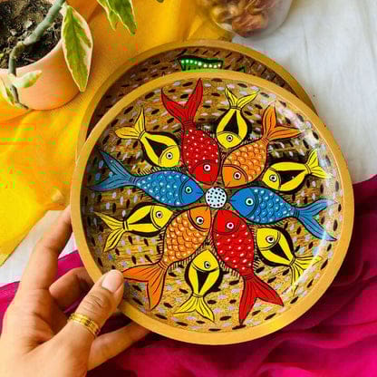 Taal - Round Wooden Platter Taal - Round Wooden Platter