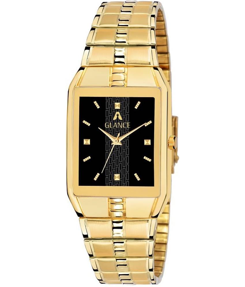 Aglance - Gold Stainless Steel Analog Men's Watch