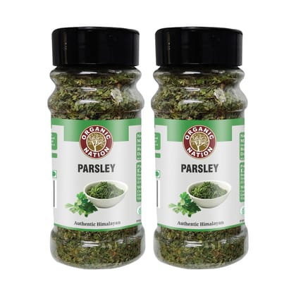 Organic Nation Parsley 30g (Pack of 2) | Dried Parsley Leaves for Garnishing & Seasoning | Natural Herb for Soups, Salads & Pasta Organic Nation Parsley 30g (Pack of 2) | Dried Parsley Leaves for Garnishing & Seasoning | Natural Herb for Soups, Salads & Pasta