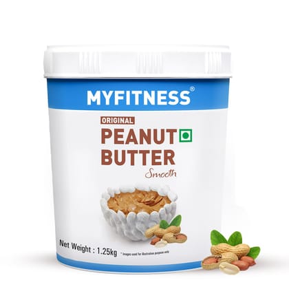 MYFITNESS Original Classic Peanut Butter Smooth 227g | 21g Protein to Boost Energy | Tasty & Healthy Nut Butter Spread | Vegan | Cholesterol Free, Gluten Free | Zero Trans Fat | Peanut Butter Creamy