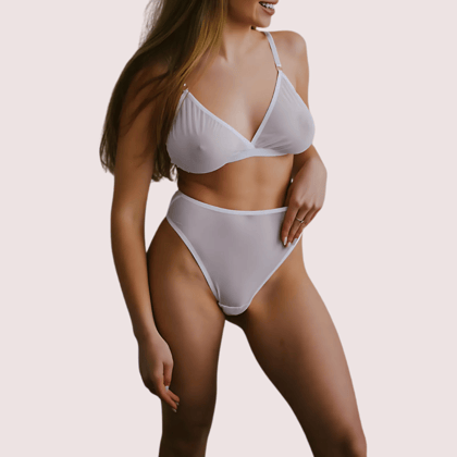 Luxuri Bliss see through bridal bra set