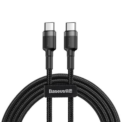 Baseus Cafule Type-C Pd2.0 60W Flash Charging Data Line (20V 3A)-Grey Black / 2m