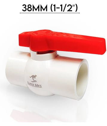 MK SUPER 38MM (1-1/2”) Heavy UPVC Ball Valve (Plain)