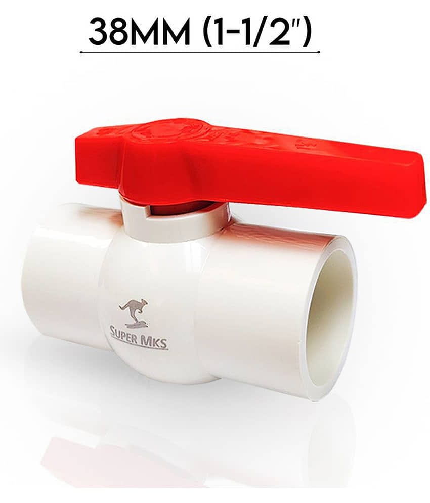 MK SUPER 38MM (1-1/2”) Heavy UPVC Ball Valve (Plain)