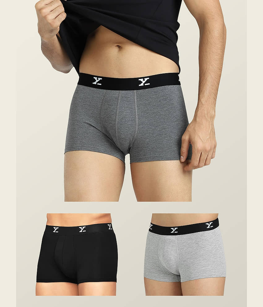 XYXX Pack of 3 Modal Trunks For Men's ( Multicolor )
