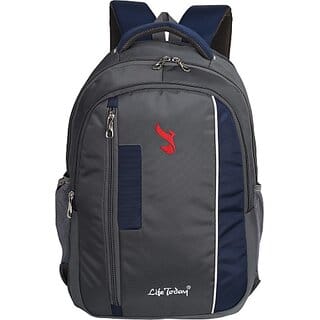 Life Today Large 33 L Laptop Backpack Laptop Backpack for Men and Women | Boys and Girls (Grey, Blue)