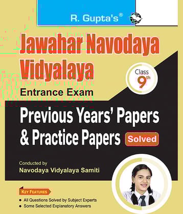 Jawahar Navodaya Vidyalaya (Class 9th) Entrance Exam - Previous Years' Papers & Practice Papers (Solved)