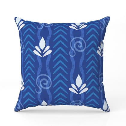 Dabu swirl-Velvet Cushion / 16x16 / without