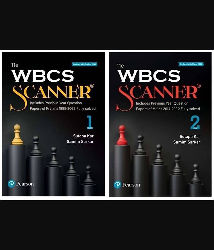 WBCS Scanner Volume 1 and 2, Includes Previous Year Question Papers of Prelims 1999-2023 Fully Solved, 11th Edition