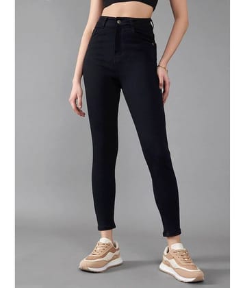 Dolce Crudo - Navy Blue Denim Skinny Fit Women's Jeans ( Pack of 1 )