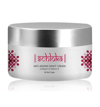 Schloka Anti Ageing Night Cream With Collagen and Vitamin E 50 ml Schloka Anti Ageing Night Cream With Collagen and Vitamin E 50 ml