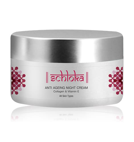 Schloka Anti Ageing Night Cream With Collagen and Vitamin E 50 ml
