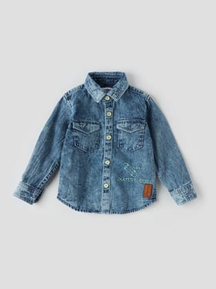 Stylish Denim shirt for Boys-1-2 YEAR