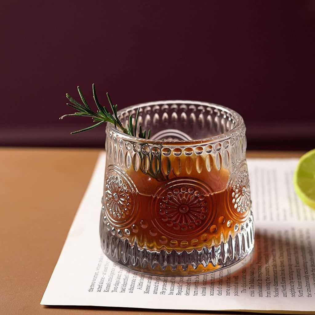 Elegant Glass Set of Stylish Drinkware for Water, Juice, and Whiskey � Perfect for Every Occasion, Elevate Your Beverage Experience with Timeless Design(180ml)