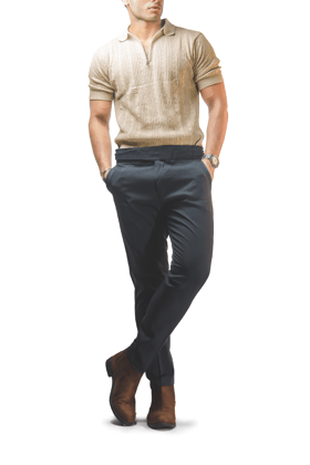 Charcoal European Trousers-28