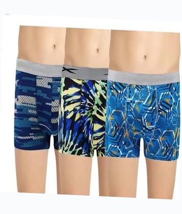 Cavenders Pack of 3 Nylon Trunks For Men's ( Multicolor )