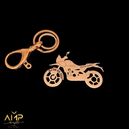 Royal Enfield Himalayan 400 Keychain-Rose-Gold