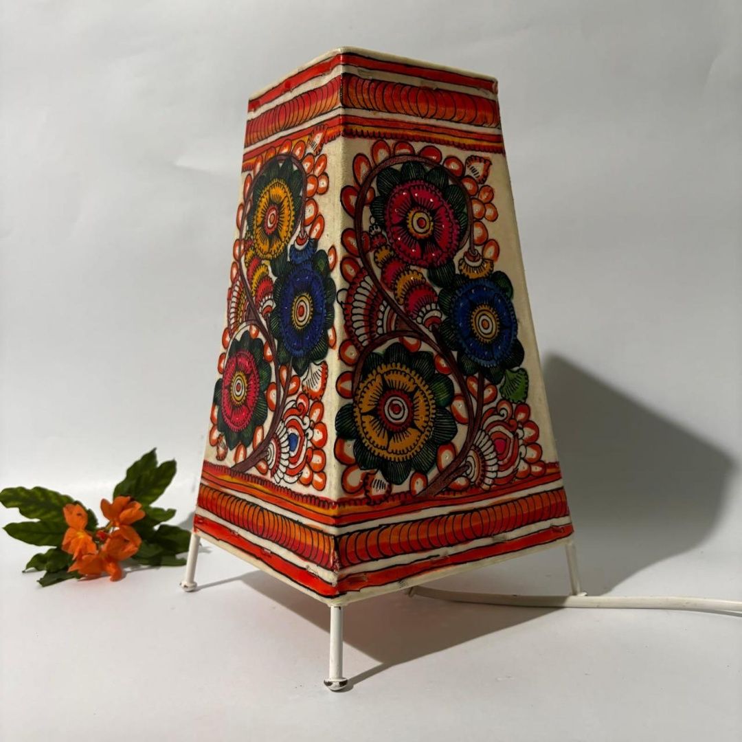 8 inch Flower design square lamp