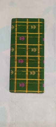 Green and Pink Gold Mixed Jerry Pattu Saree by Venkat Lakshmi Cloth Business
