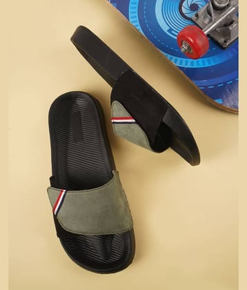 PERY PAO Olive Men's Slide Flip Flop
