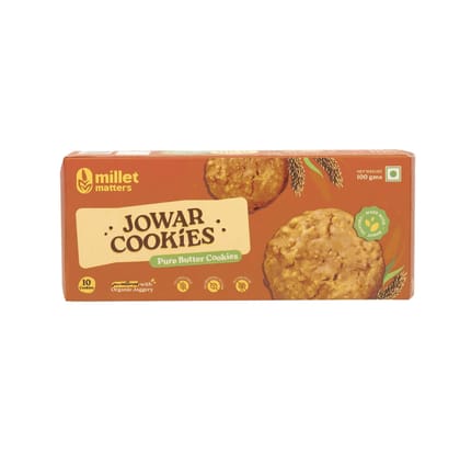 Millet Matters Organic Jowar Pure Butter Cookies (100 g)