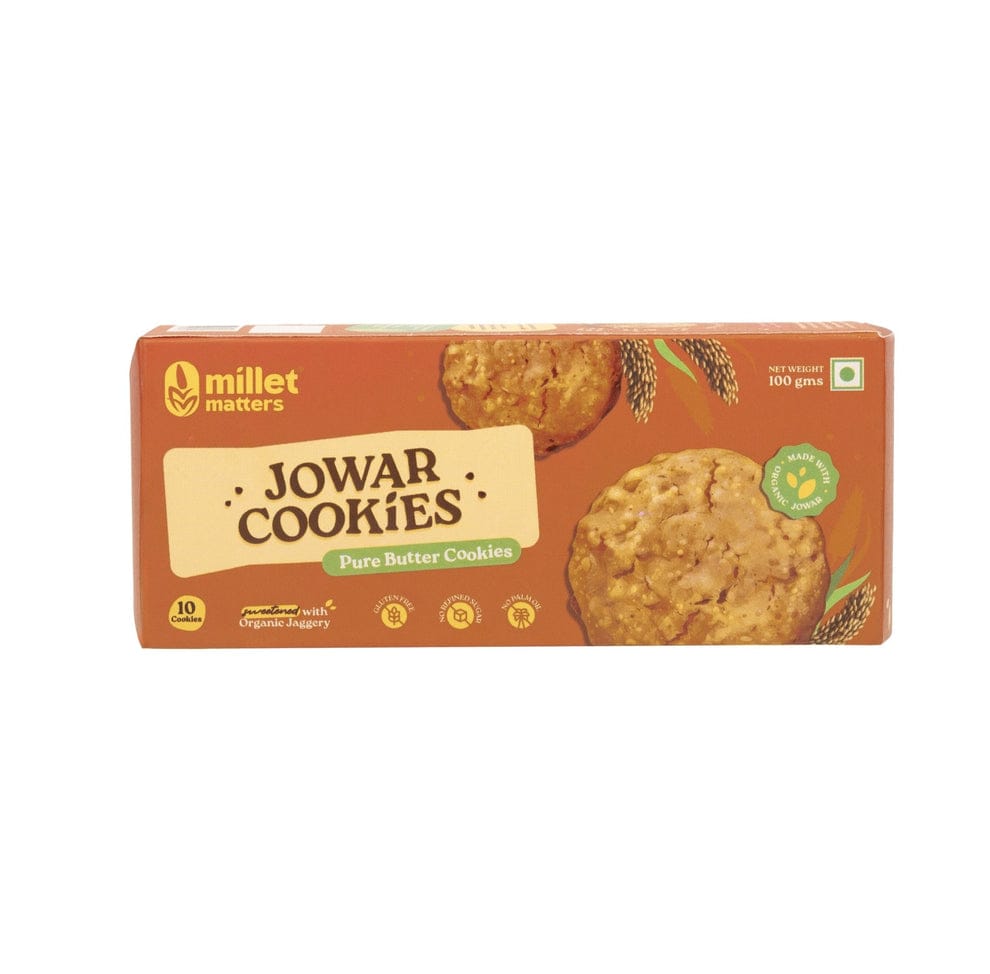 Millet Matters Organic Jowar Pure Butter Cookies (100 g)