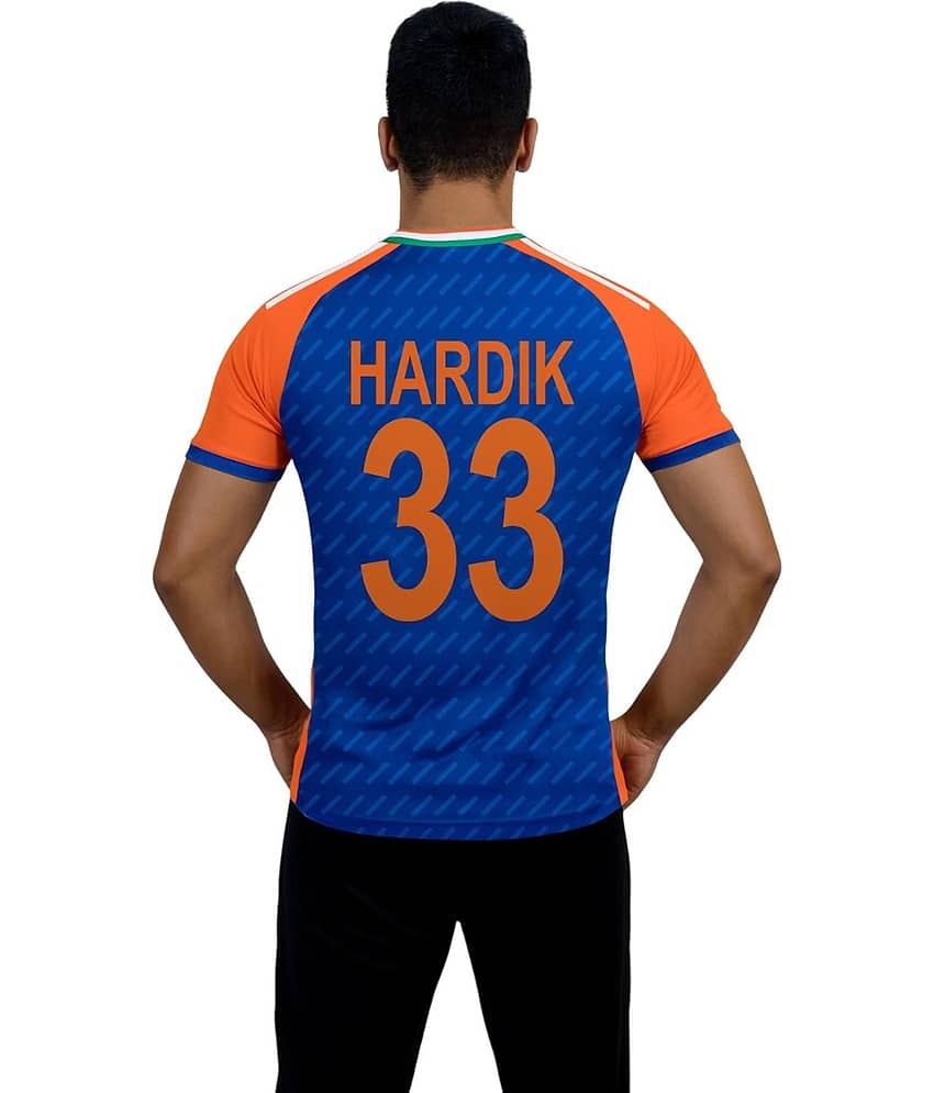 JOVO Blue Polyester Regular Fit Men's Jersey ( Pack of 1 )