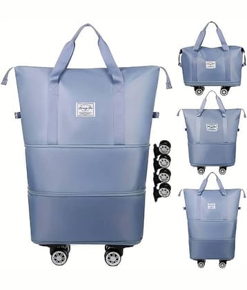 RAMDEV ENTERPRISE 58 Ltrs Multi Nylon Duffle Trolley