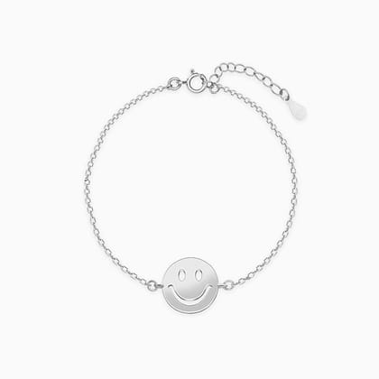 Silver Smiley Kids Bracelet (0-18 months)