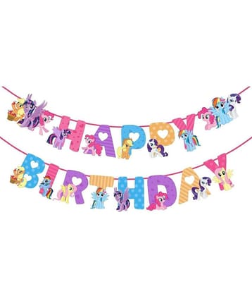 Zyozi My Little Girl Happy Birthday Letter Banner Party Supplies,Birthday Decorations for Girl