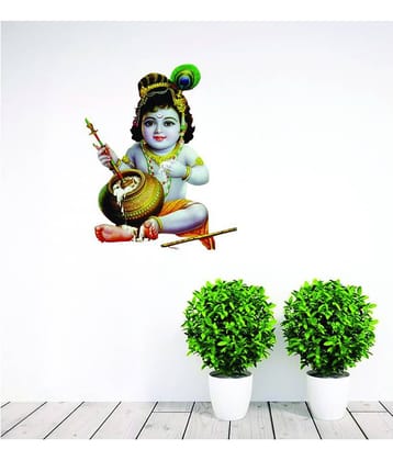 Decor Villa BAL KRISHNA Religious & Inspirational Sticker ( 48 x 58 cms )