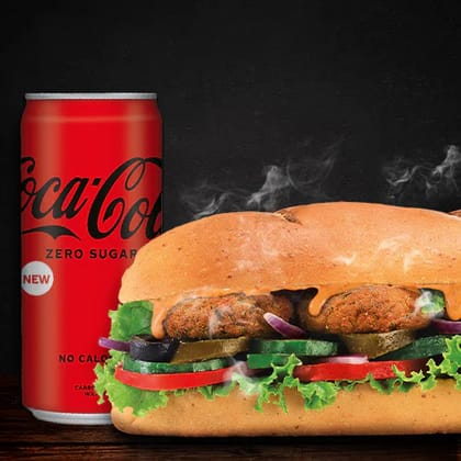 Veg Shami Sandwich (15cm) + Coke(Save 31%)