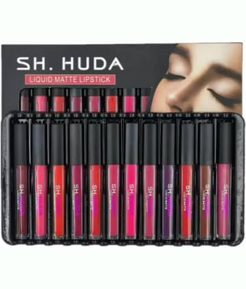 BLUSHIS Highly Pigmented Multi Color Matte Lipstick Combo (Pack of 12)