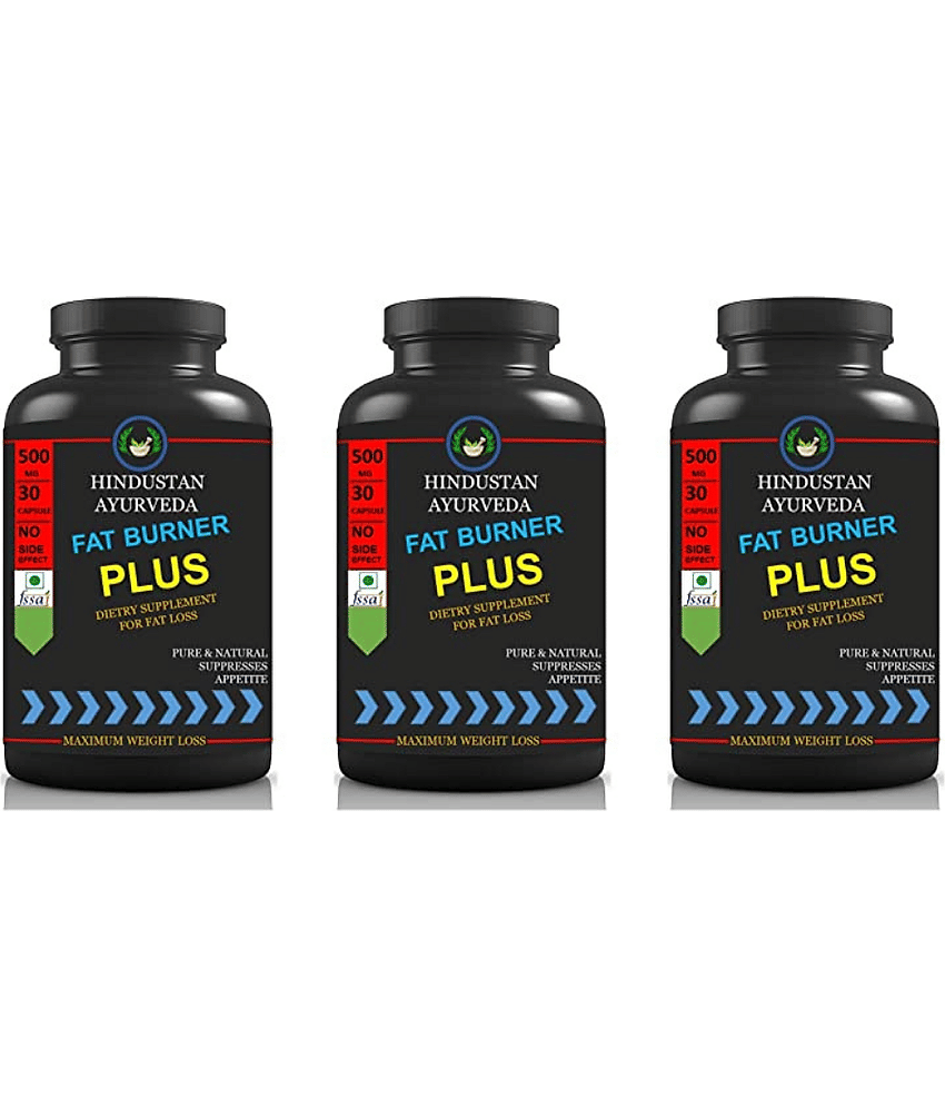 Hindustan Herbal FAT BURNER PLUS 0.3 kg Unflavoured Pack of 3